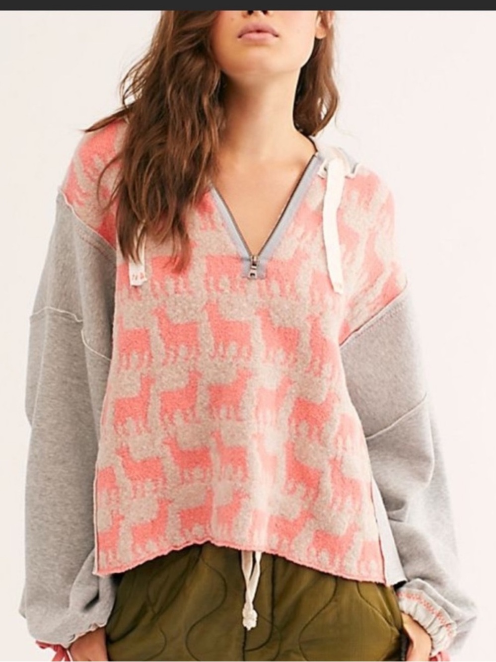 FREE PEOPLE Alpaca My Bags hoodie sweatshirt